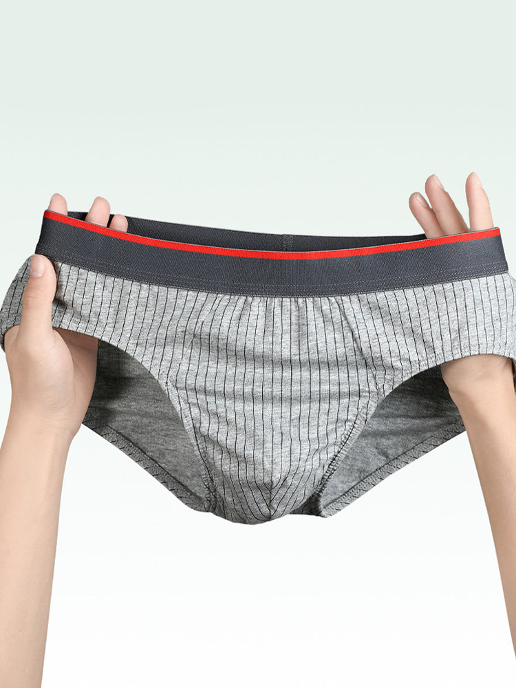 3-pack Men's Antibacterial Pure Cotton Sexy Sports Breathable Underwear