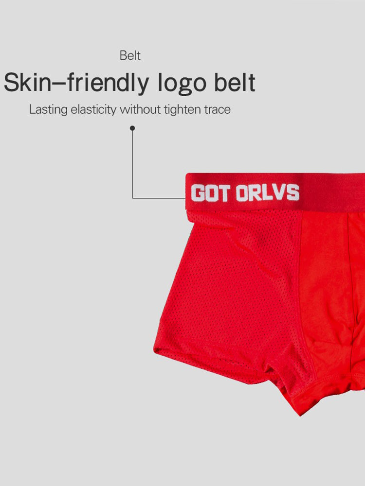 2 Pack Men's Sexy Transparent Seamless Mesh Solid Color Breathable Trunks & Bikini