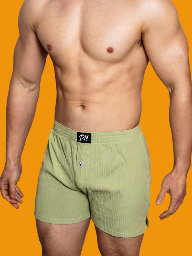 2 Pack Low-Rise Cotton Casual Solid Boxers