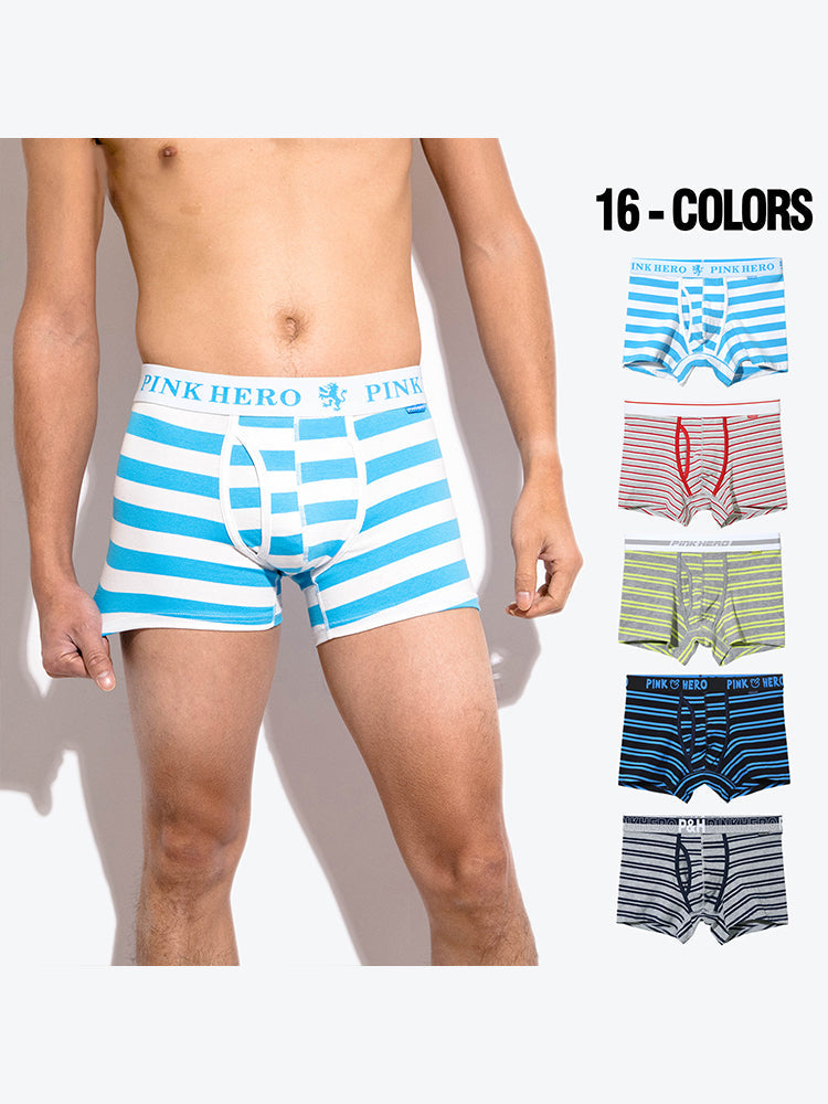 2 Pack European Luxury Brand Personalized Striped Men's Underwear