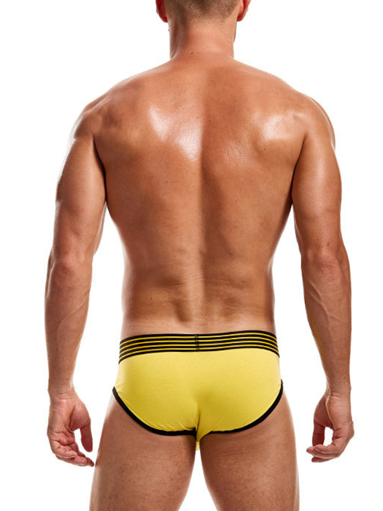 Men's Spliced Color Pouch Briefs