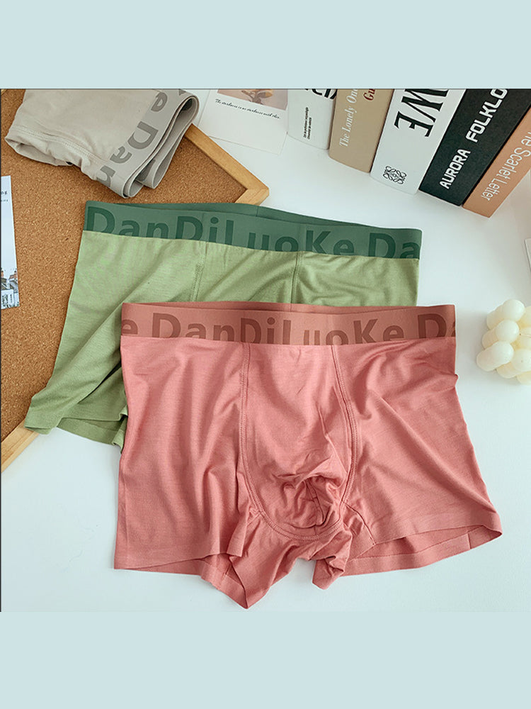 3 Pack Men's Antibacterial Seamless Boxer Briefs