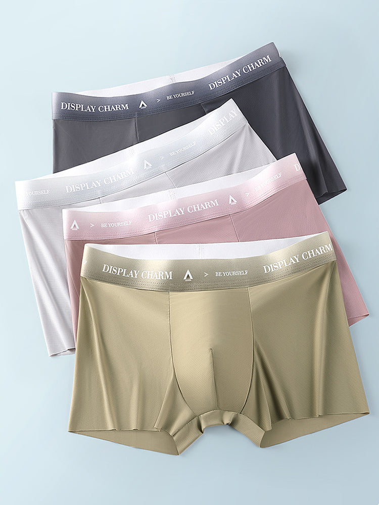 4 Pack Men's Air Pouch Mesh Trunks