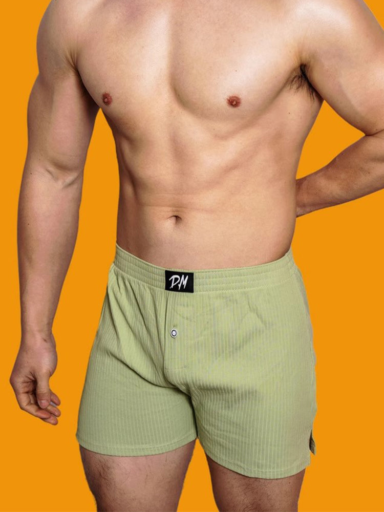 2 Pack Low-Rise Cotton Casual Solid Boxers