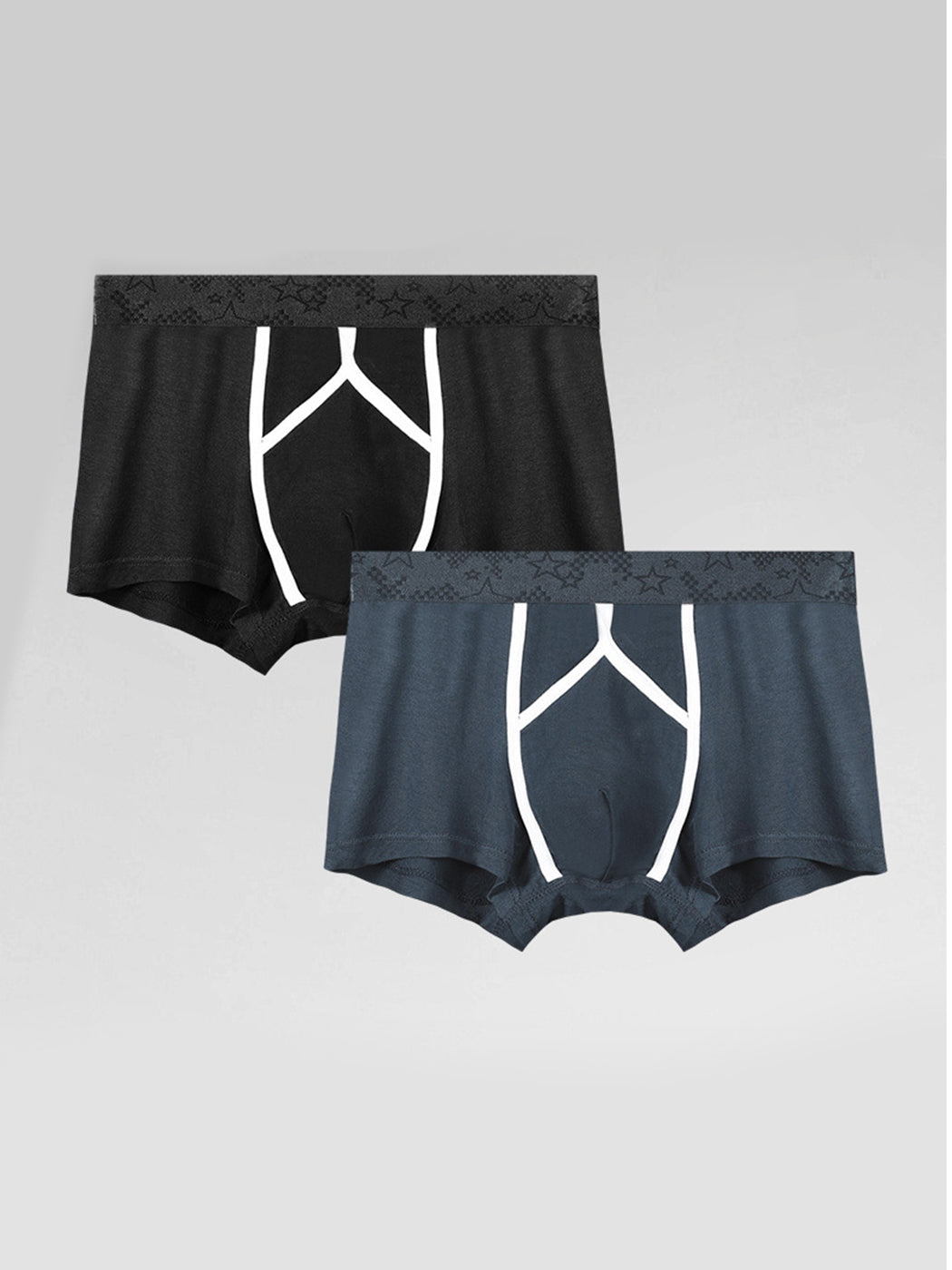 3 Pack Men's U Pouch Contour Patchline Trunks