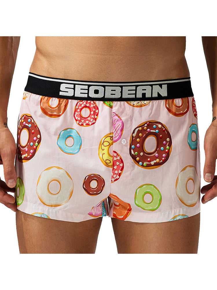 Men's Breathable Loose Fit Homewear Lounge Boxer