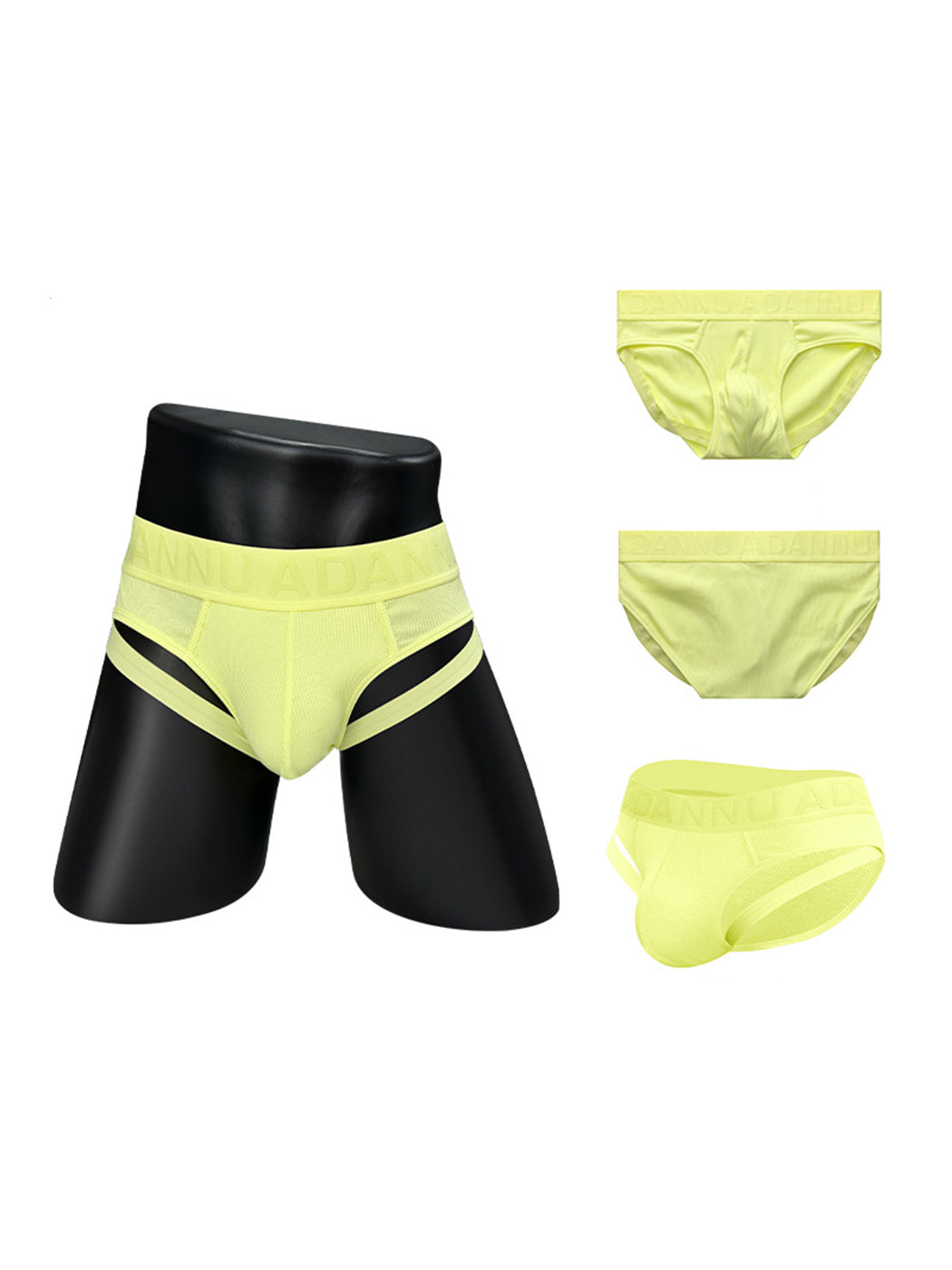 2 Pack Men's Sexy Suspender Briefs