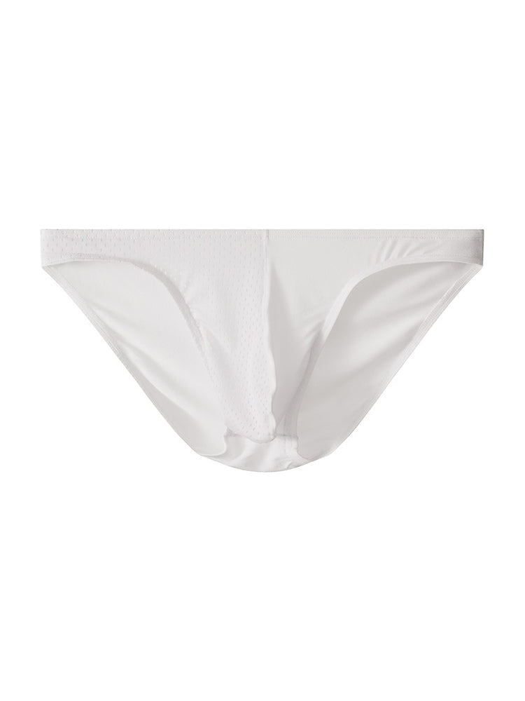 3 Pack Men's Mesh Sexy Low Waist Big Pouch Briefs