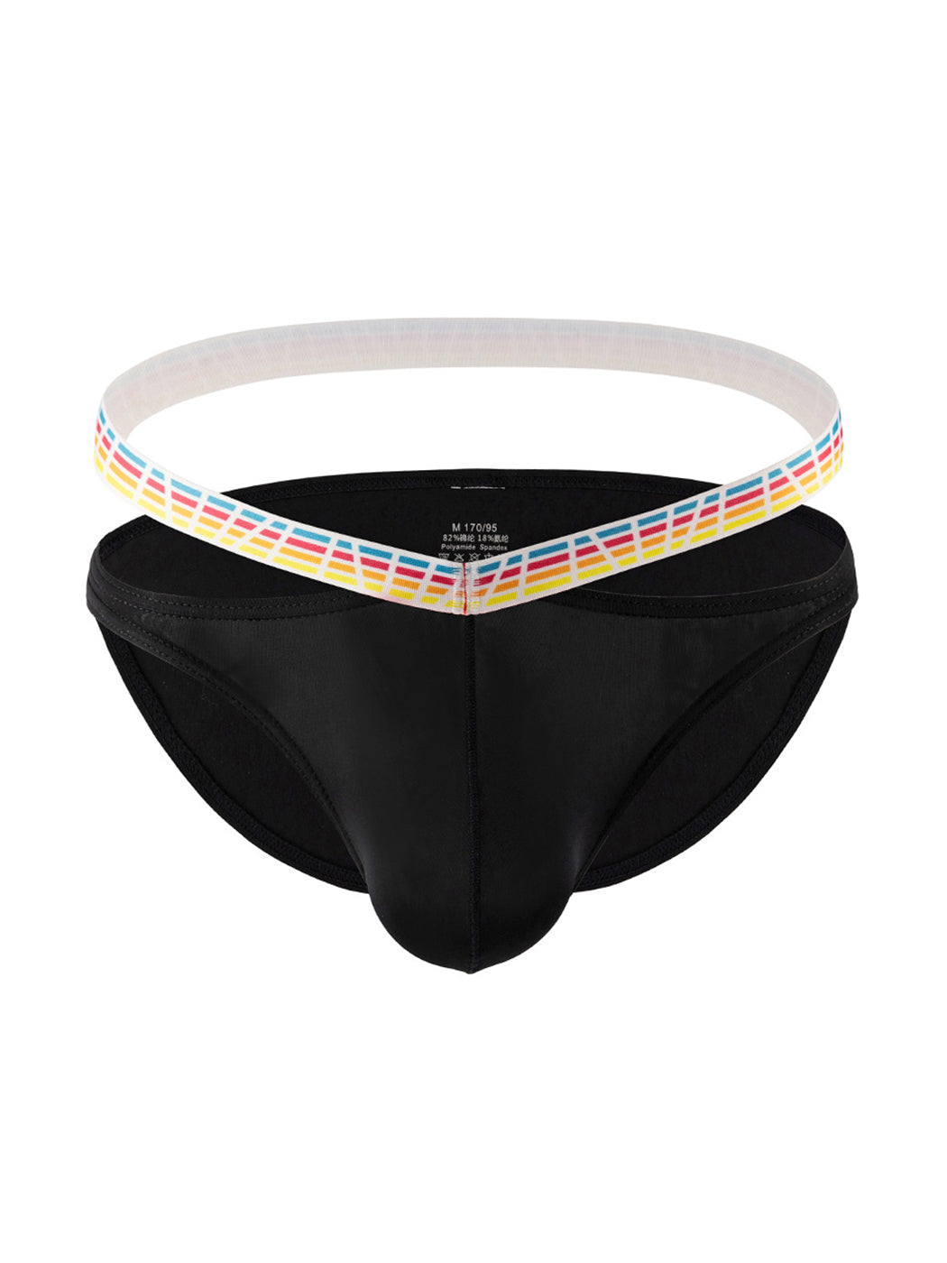 3 Pack Men's Sexy Color-Block Hollow Out Underwear Bikini