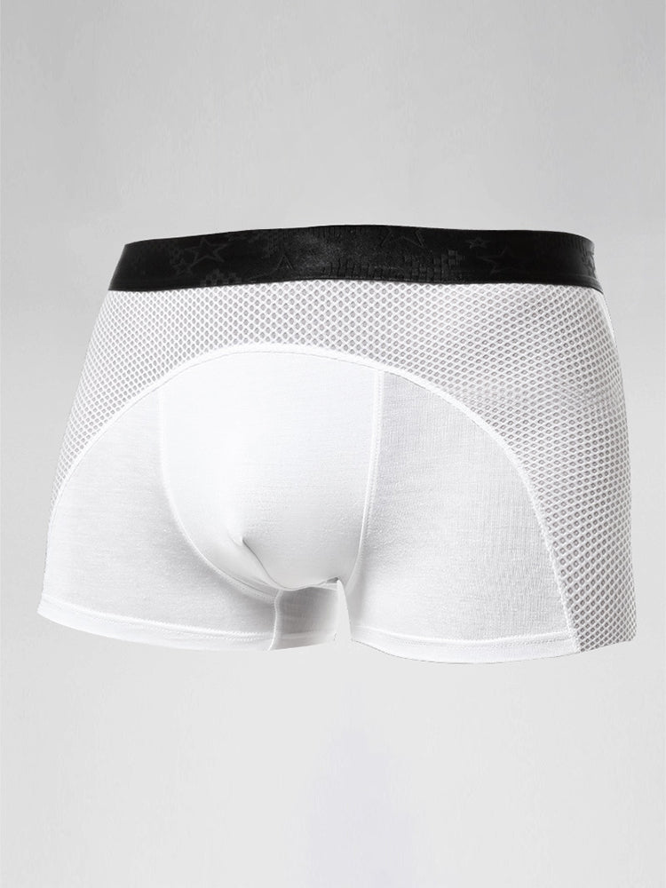 3 Pack Men's Ice Silk Sports Breathable Boxer Briefs