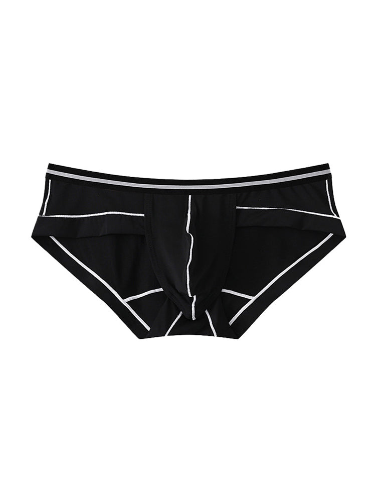 3 Pack Men's Semi-Transparent Comfortable Soft Skin-Friendly Minimalist Briefs