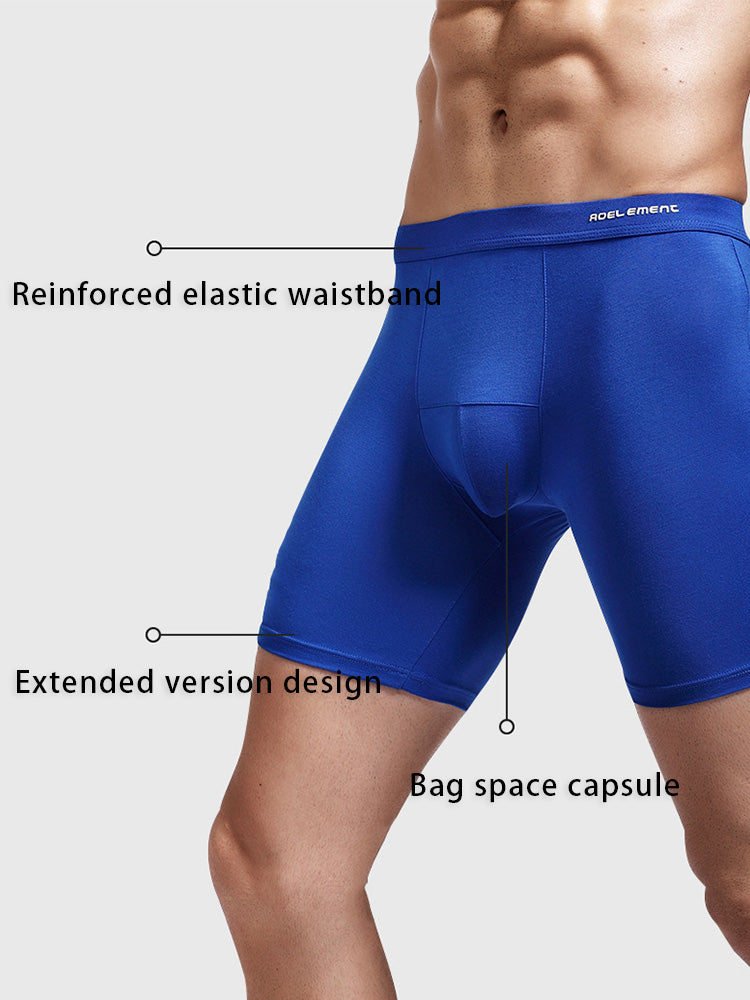 3 Pack Men's High-Stretch Anti-Chafing Quick-Dry Midway Briefs