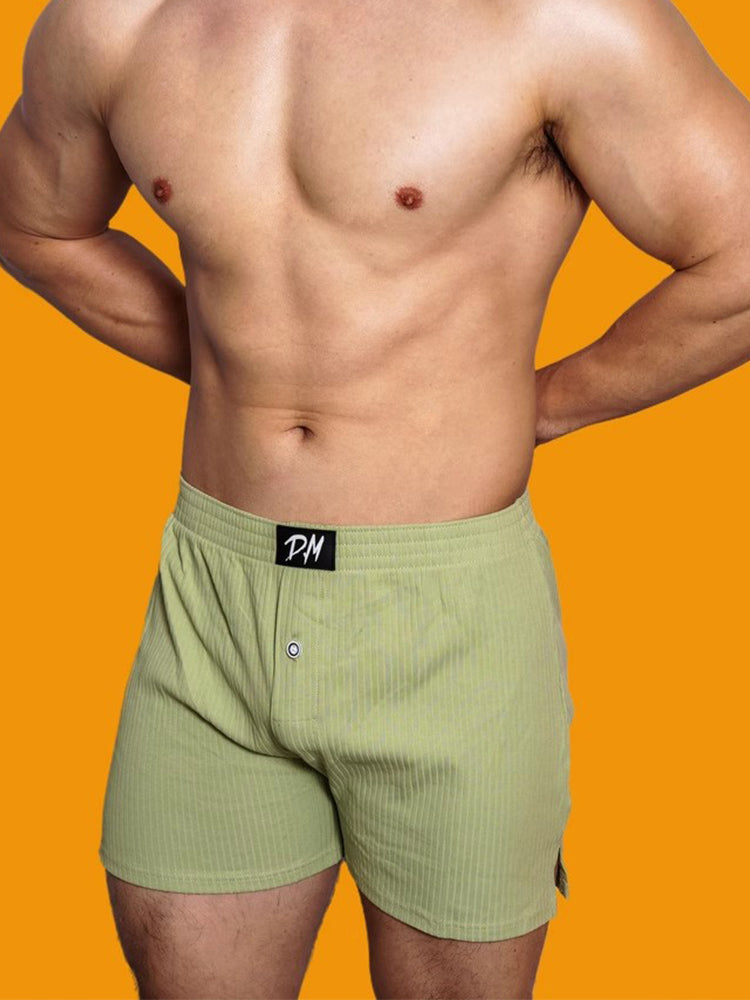 2 Pack Low-Rise Cotton Casual Solid Boxers