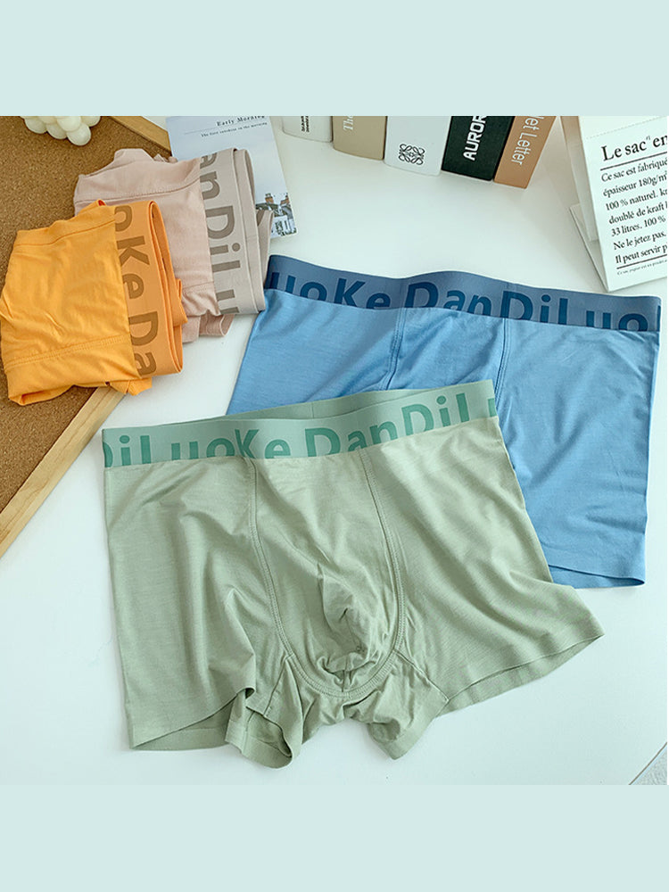 3 Pack Men's Antibacterial Seamless Boxer Briefs