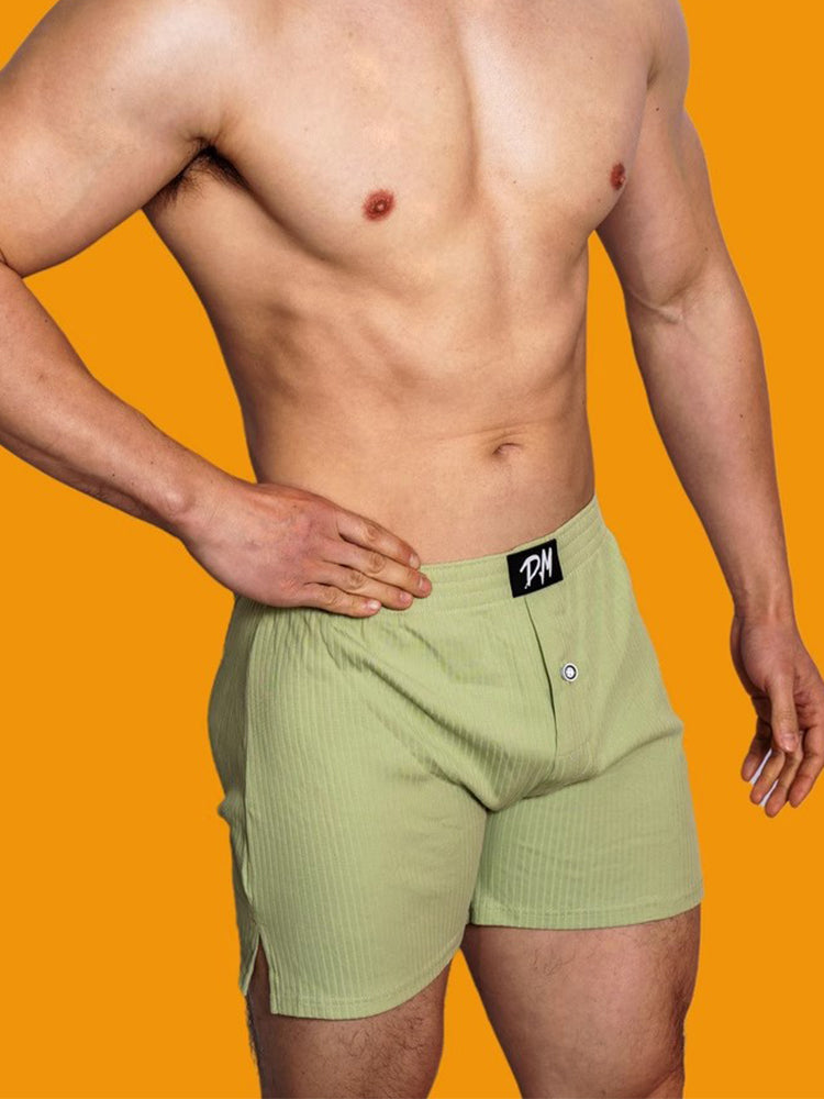 2 Pack Low-Rise Cotton Casual Solid Boxers