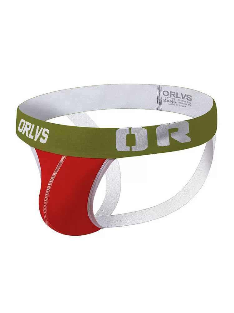 3 Pack Men's U-Pouch Striped Sexy Jockstraps