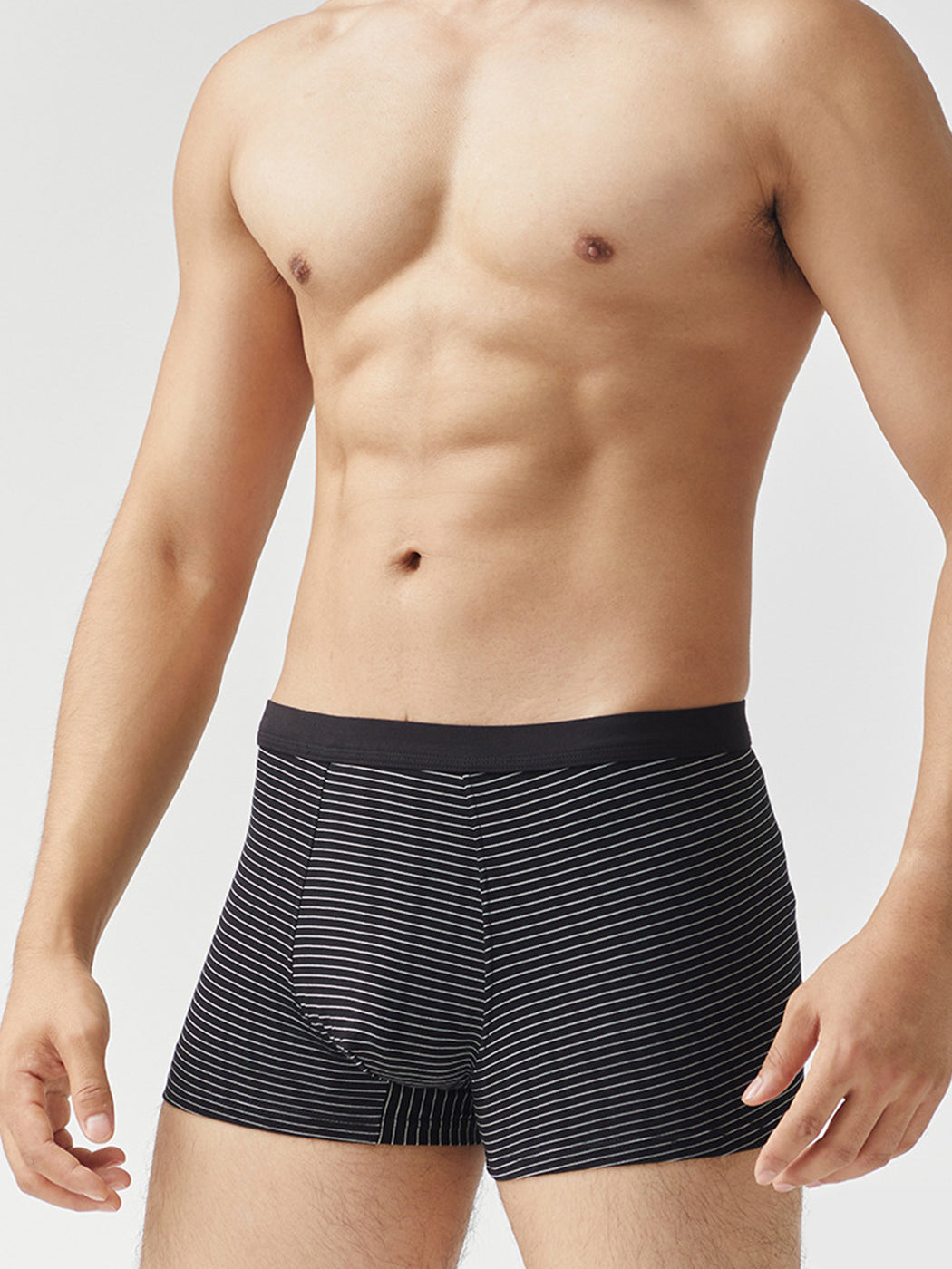 3 Pack Men's Striped Trunks for Ultimate Comfort