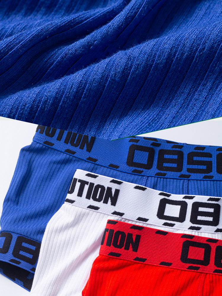 2 Pack Men's U-Pouch Low-Rise Breathable Trunks