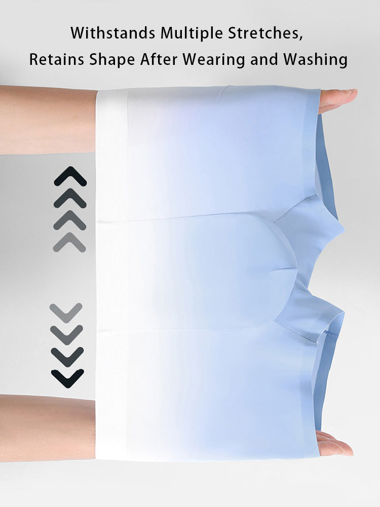 3 Pack Men's Ice Silk Gradient Quick-Dry Ultra-Thin Breathable Antibacterial Trunks