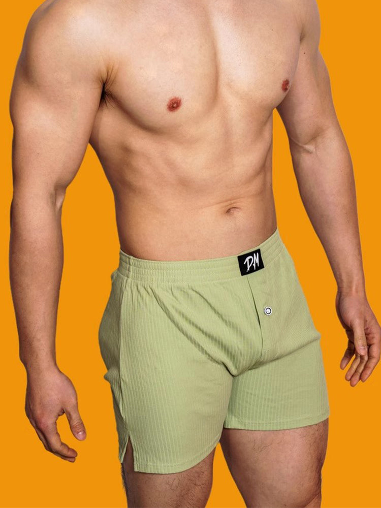 2 Pack Low-Rise Cotton Casual Solid Boxers