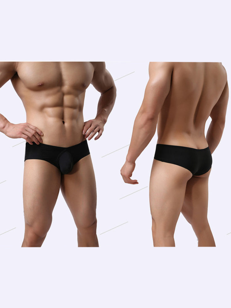 3 Pack Men's Trendy Breathable Sexy Nylon Trunks