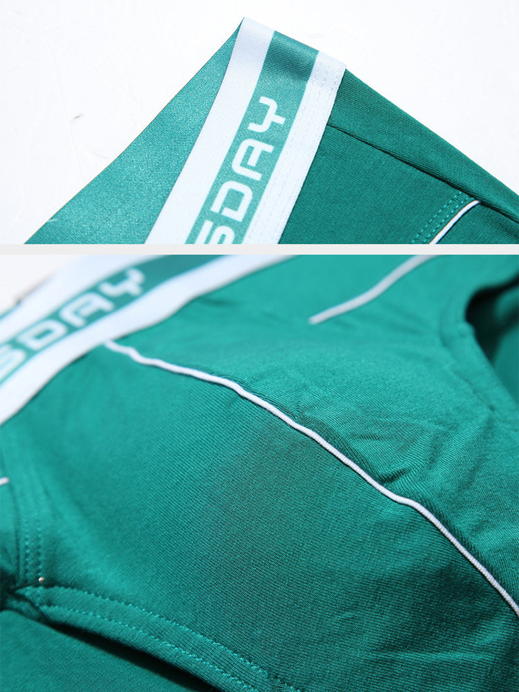 3 Pack Men's Comfortable Sporty Breathable Low-Waist Sexy Briefs