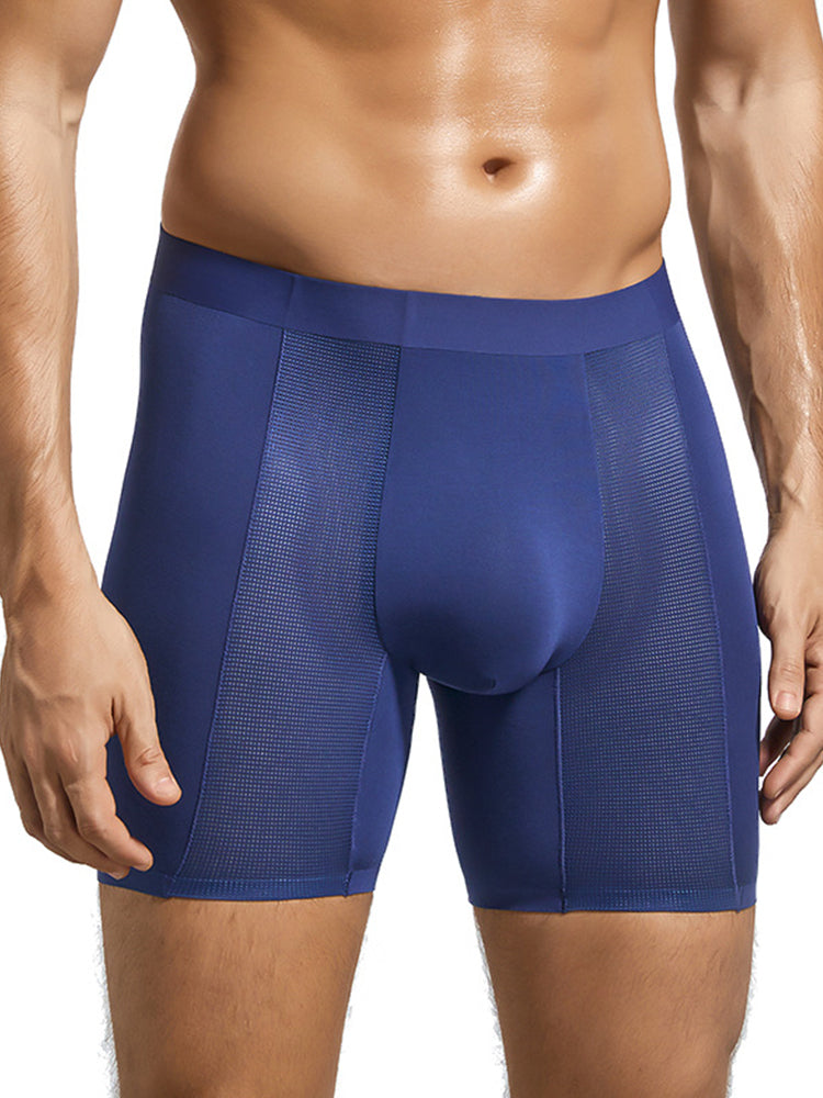 2 Pack Men's Long Athletic Boxer Briefs