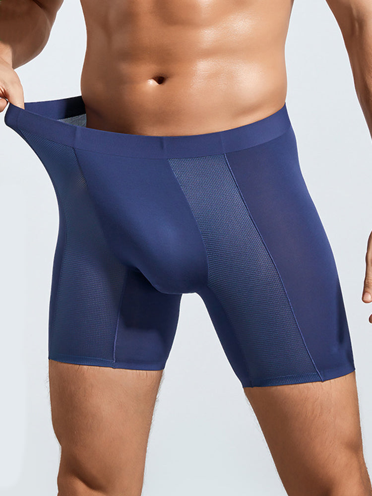 2 Pack Men's Long Athletic Boxer Briefs