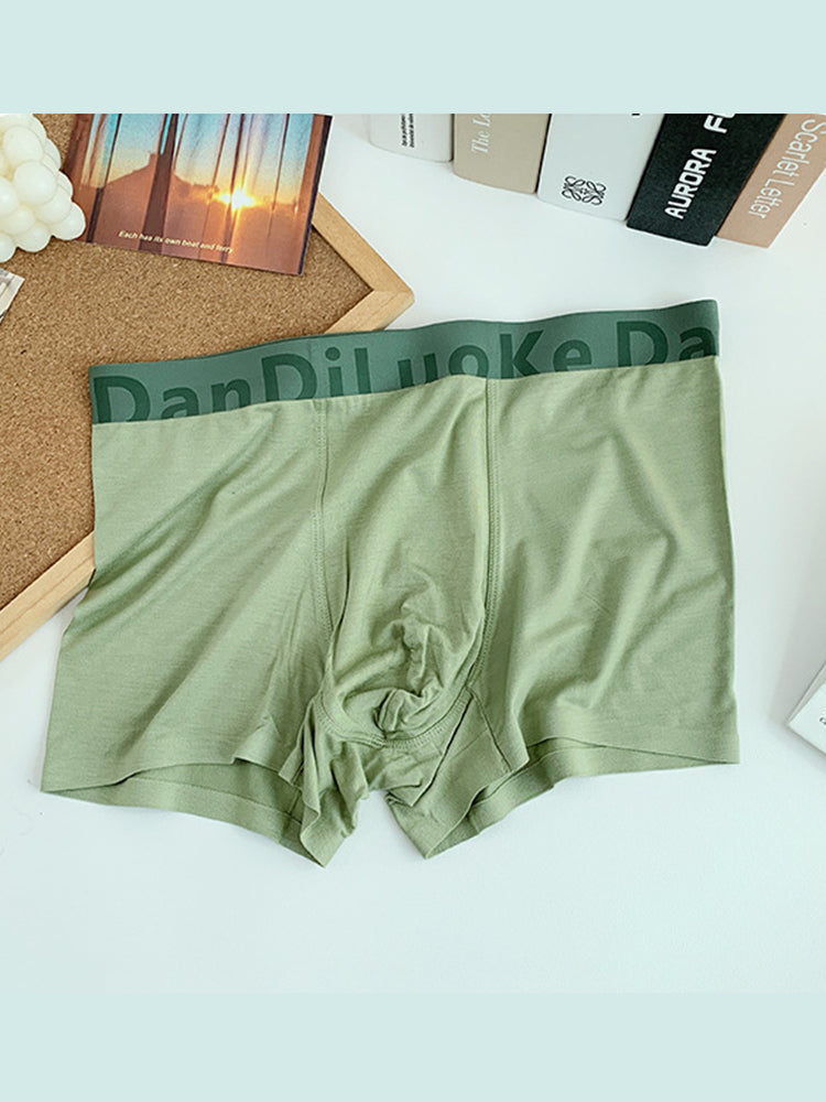 3 Pack Men's Antibacterial Seamless Boxer Briefs