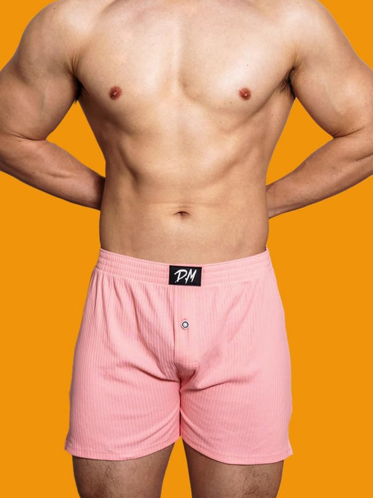 2 Pack Low-Rise Cotton Casual Solid Boxers