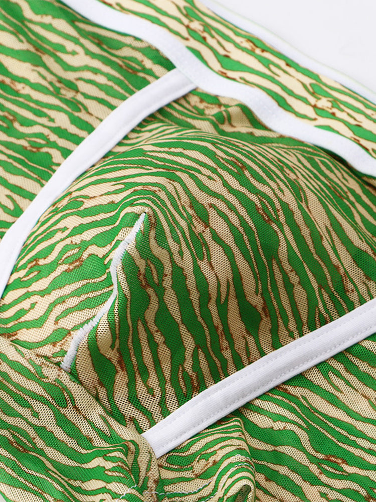 3 Pack Men's Sexy U-Shaped Mesh Breathable Boxer Briefs