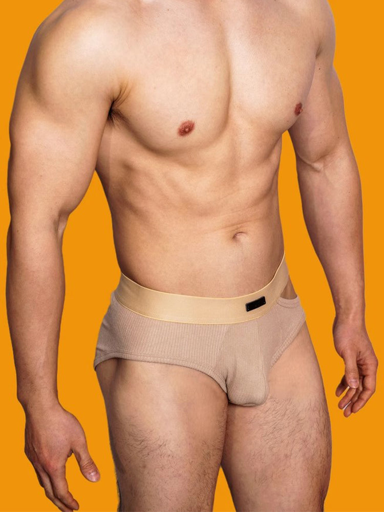 2 Pack Men's Low-Rise Sexy Side-Opening Briefs