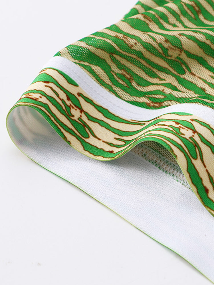 3 Pack Men's Sexy U-Shaped Mesh Breathable Boxer Briefs