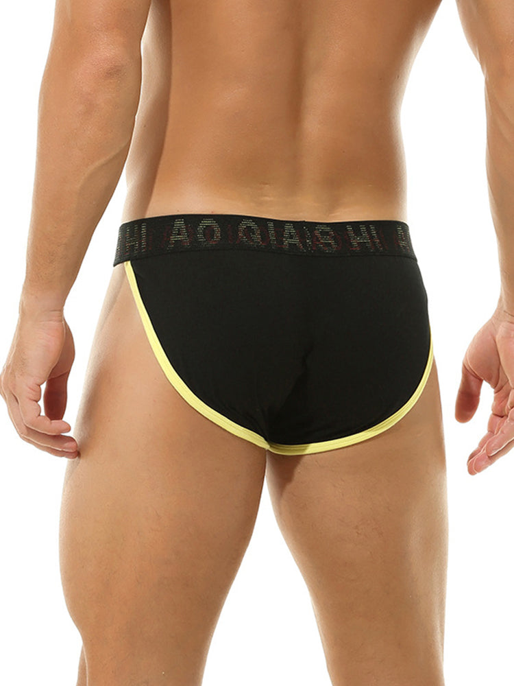 3 Pack Men's Large Pouch Button Waistband Briefs