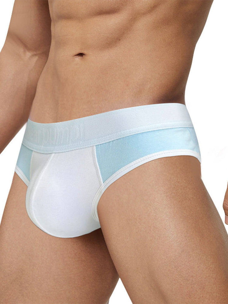 2 Pack Men's Middle-Rise Cotton Sexy Briefs