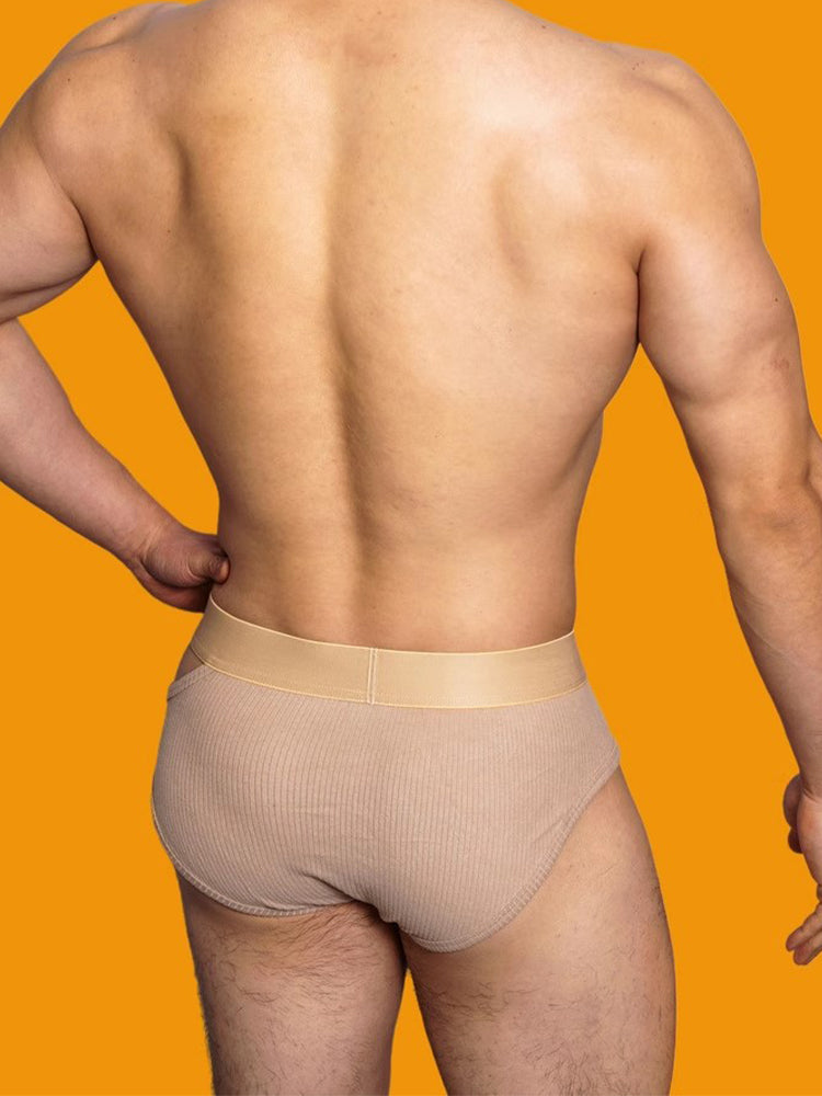 2 Pack Men's Low-Rise Sexy Side-Opening Briefs