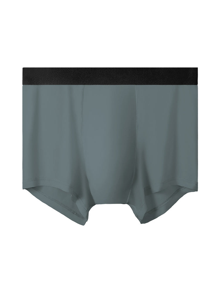 4 Pack Men's Silky Thin Seamless Trunks