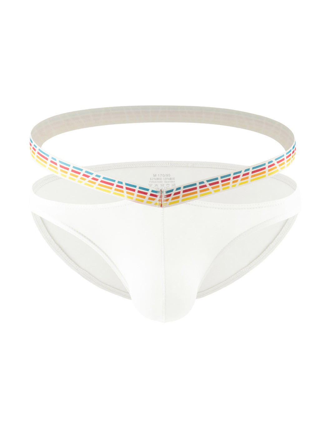 3 Pack Men's Sexy Color-Block Hollow Out Underwear Bikini