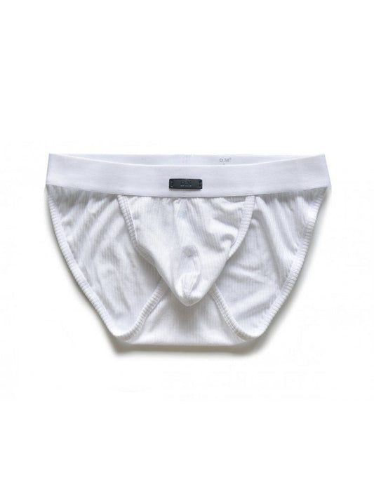 2 Pack Men's Low-rise High-cut Solid Briefs