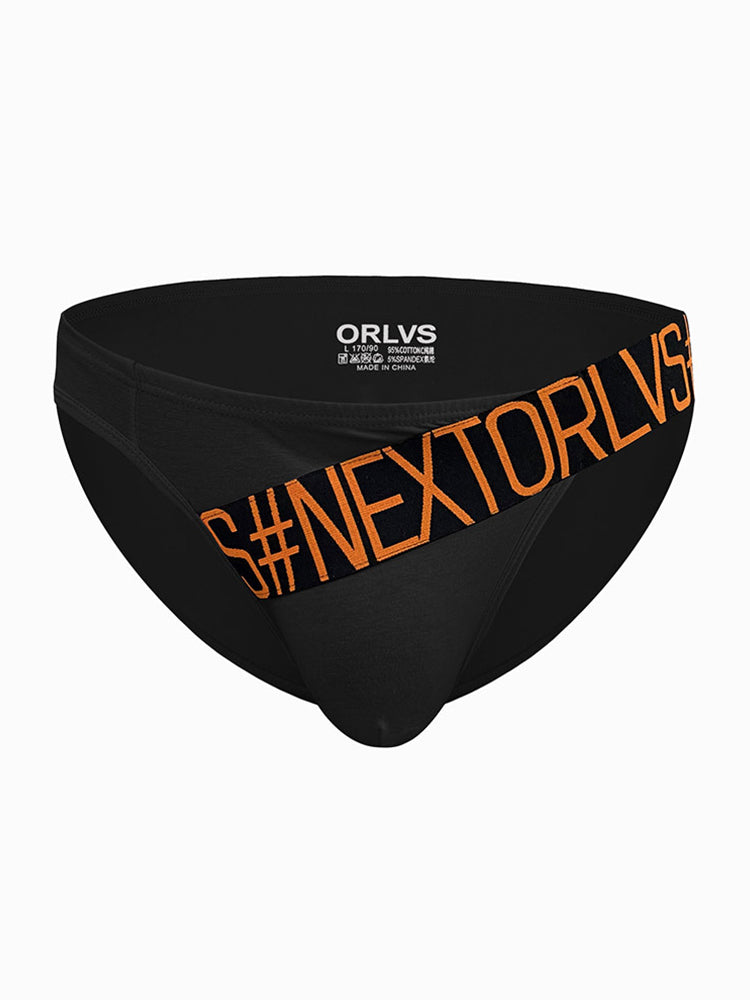 3 Pack Men's Low Rise Cotton Sexy Fashion U Convex Comfort Briefs