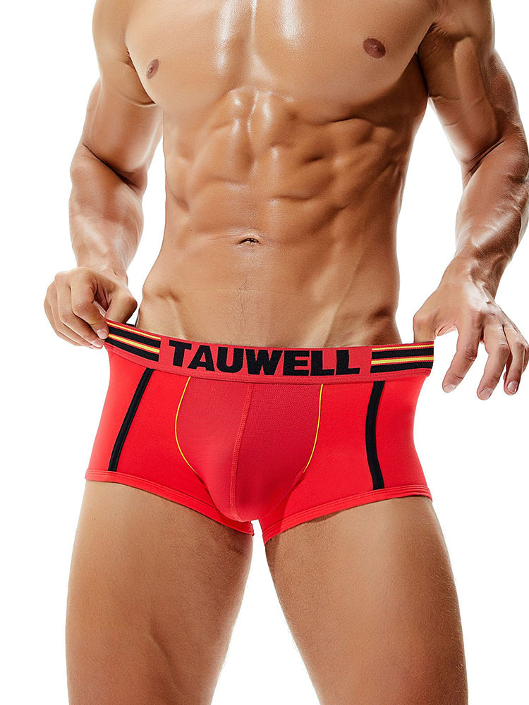 2 Pack Men's Low-Rise Cotton Breathable Trunks Suitable for Sports