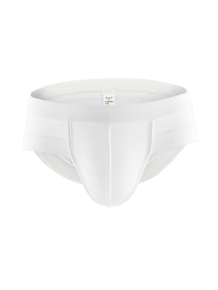 4 Pack Men's Solid Breathable Anti-Pinch Briefs