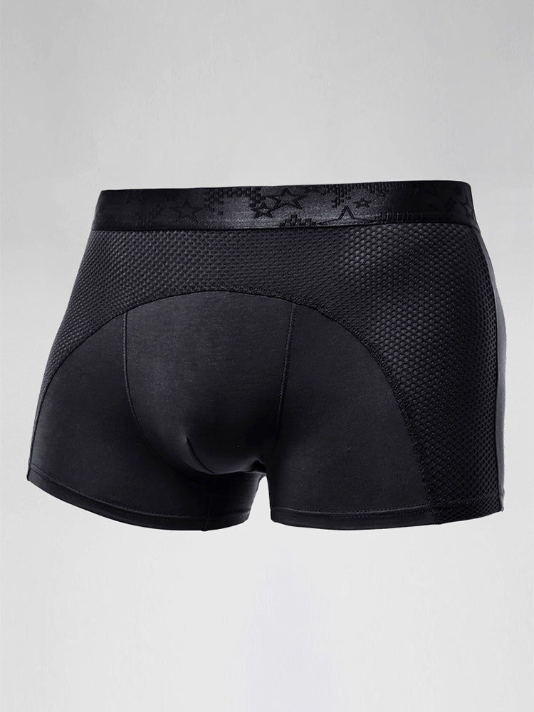 3 Pack Men's Ice Silk Sports Breathable Boxer Briefs