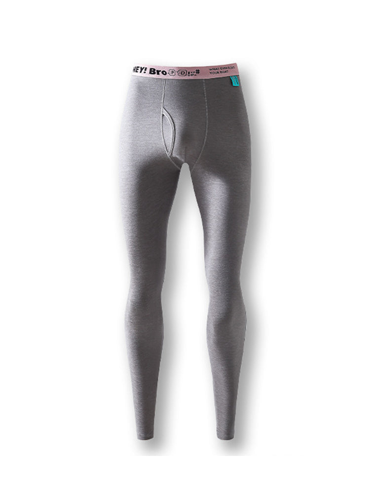 Men's Thermal Pants with Fleece Lining, Thickened Sports Base Layer Pants