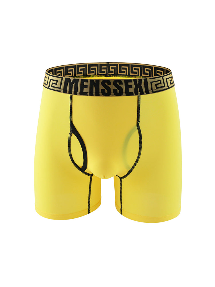 2 Pack Men's Sexy Sports Ice Silk Boxer Briefs