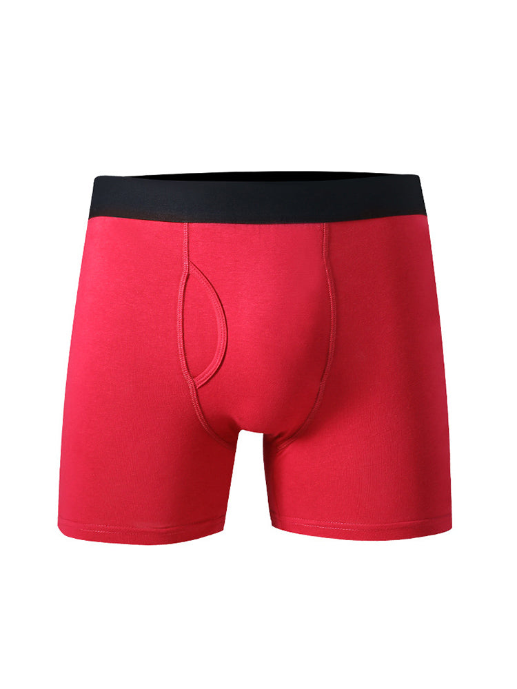 Men's Cotton Long-Length Anti-Chafing Boxers Briefs & Midway Briefs