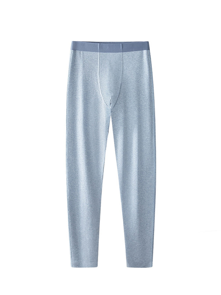 Seamless 2-in-1 Colored Cotton Men's Thermal Bottoms