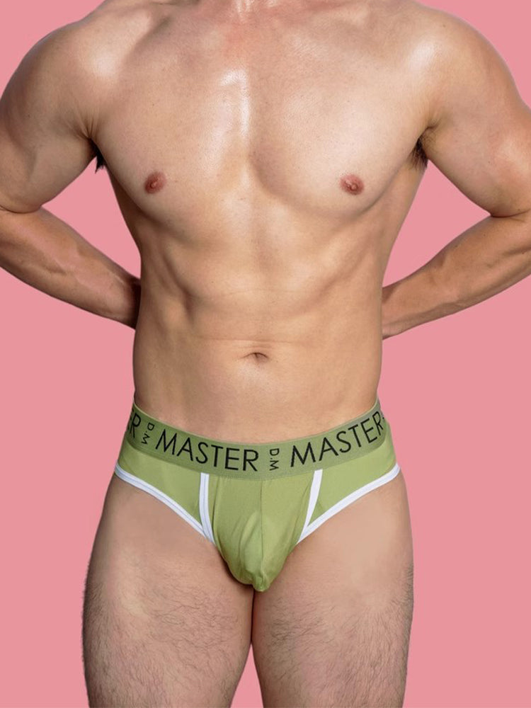 3 Pack Men's High Elasticity Quick-Dry Gun Egg Separation Wide Waist Briefs