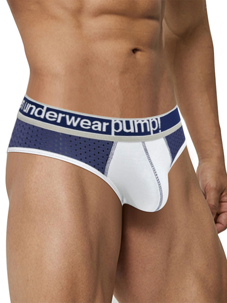 2 Pack Men's Middle-Rise Cotton Sexy Briefs