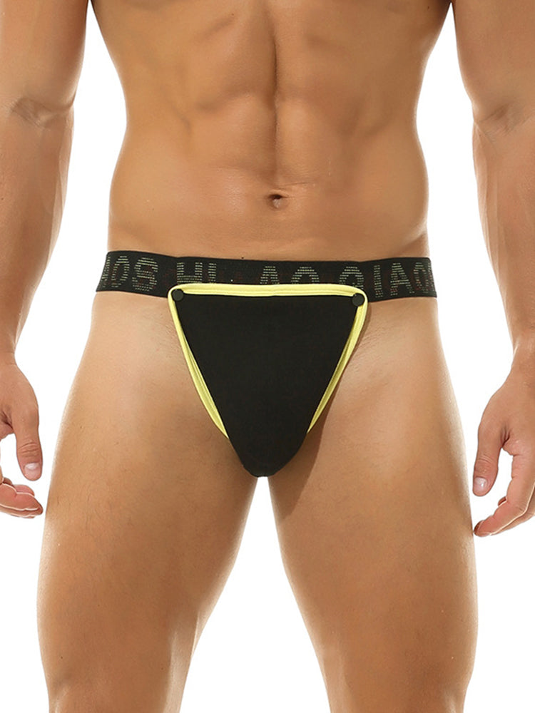 3 Pack Men's Large Pouch Button Waistband Briefs